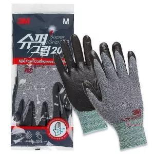 3M 미술용품 완구 그레이 슈퍼그립200 코팅장갑M hij711