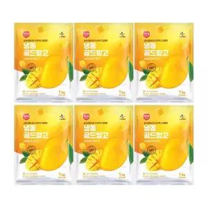 CJ프레시웨이 이츠웰 냉동골드망고1Kg x 6개