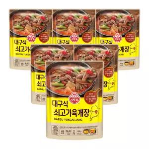 오뚜기 대구식 쇠고기육개장 500g, 6개