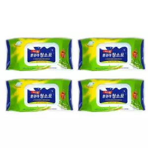메온셀 하늘그린 물걸레청소포 30매X4팩 (30X20cm) 베이킹소다 화학성분을최소화 청소용품 막대걸레