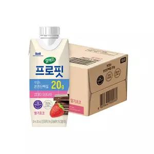 [롯데백화점]셀렉스 셀렉스 프로핏 완전단백질 딸기초코 드링크 250ml 18입 (1박스)
