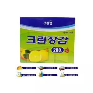 크린랩 크린장갑 비닐장갑 200매 위생장갑 JU