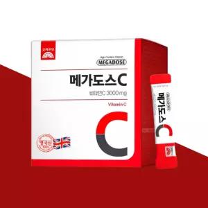 고려은단 메가도스C 비타민C 3000mg 분말 100포 2개 (총 200포) 대용량