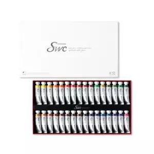 신한)SWC 수채화물감 32색(15ml Tubes) 세트/물감/완성도/고품질/내수/터치/종이/팔레트/채도/입시/전문가