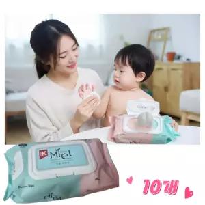 미엘 클래식 물티슈 플레인,100매,10개