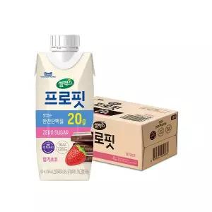 셀렉스 프로핏 프로틴 드링크 딸기초코 1박스(250ML 18입)