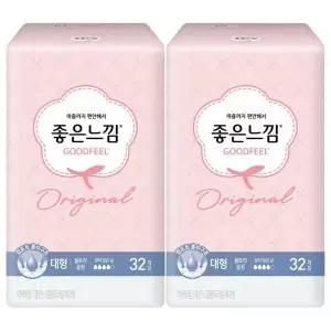 좋은느낌 날개형 울트라슬림, 대형, 32매, 2개