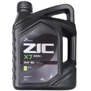 ZIC/합성엔진오일/가솔린/지크/X7/제로 0W30 블랙 4L