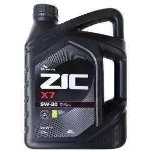 ZIC/엔진오일/프리미엄/지크 X7 5W30 가솔린 LPG 4L