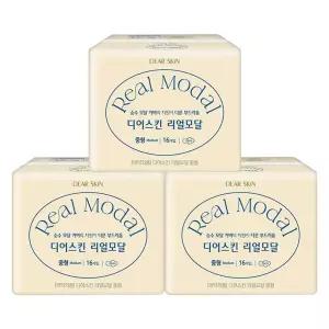 디어스킨 리얼모달 날개형 중형 16매 3개