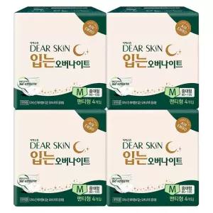 디어스킨 에어엠보 입는 오버나이트 중대형 4매 4개