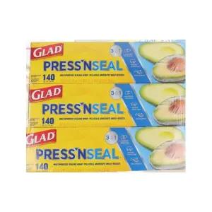 글래드 식품포장용 매직랩 프레스앤씰 3p 일회용 용기 편리한 식품 음식