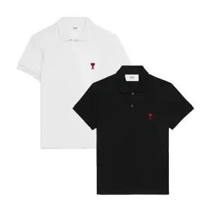 25ss  스몰 하트 로고 카라티 블랙 화이트 BFUPL001 760
