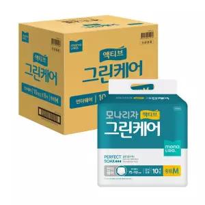 액티브 그린케어 언더웨어 중형 10매 8개 총80매 팬티형 성인용기저귀 요실금 모나리자
