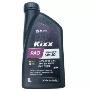 Kixx/합성 엔진오일/파오/킥스 PAO 5W30 1L