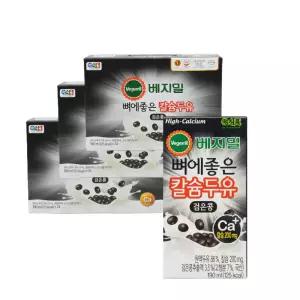 베지밀 뼈에좋은 칼슘 검은콩 두유 190ml 72팩