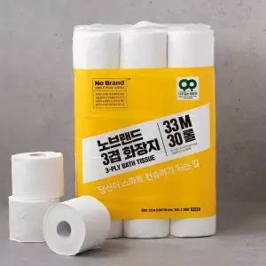 노브랜드 3겹 화장지 33m 30롤