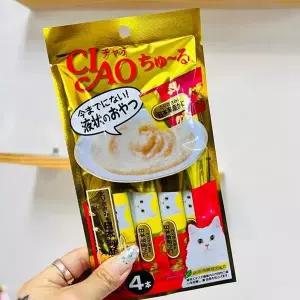 [하프클럽/오티마트]챠오 이나바 고양이 츄르 14gx4P 닭가슴살 게