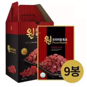 [항진육포] 원 프리미엄 육포 18g x 9봉