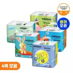 나비잠 울트라씬듀얼핏 썸머 팬티형 기저귀 4팩 모음