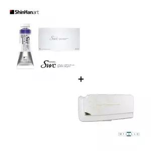 (SWC 15ml 32색+미젤로 방탄파레트 38칸) 신한 수채화물감 세트/공방/그림/준비물/입시/미술/수업/전문가