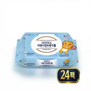 크리넥스 마이비데 클린케어 카카오프렌즈 캡형40매X24팩