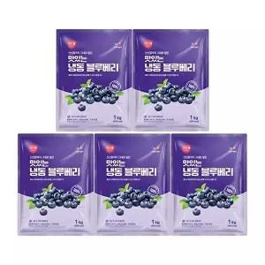 [CJ프레시웨이]CJ프레시웨이 이츠웰 냉동블루베리1Kg x 5개