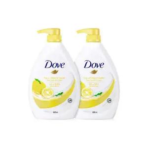 도브 바디워시 대용량 바디클렌저 유자 1000ml x 2개