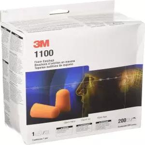 3M 1100 폼 이어 플러그 200쌍 오렌지