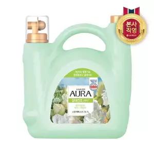 (엘지생활건강)AURA 실내건조 용기 5.7L 대용량 섬유유연제 스모키머스크