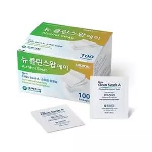메디탑 뉴클린스왑 에이 개별포장 100매입 알콜스왑 알콜솜 일회용 소독솜 알코올 소독용 병원용