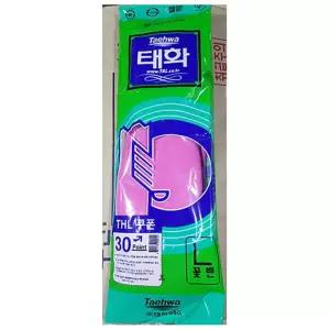[모두모아]고무장갑(꽃밴L분홍색 태화)X10 고무장갑 주방고무장갑 식당고무장갑 업소고무장갑 식재료