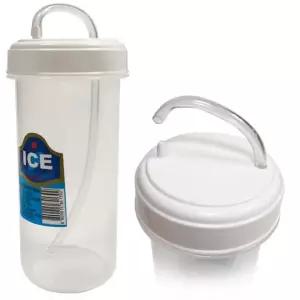 플라스틱 300ml 음료컵 PP빨대 빨대컵 물컵 병원 물병