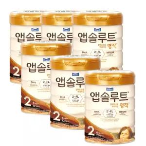 매일유업 앱솔루트 명작 2FL 2단계 800g 6개
