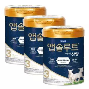 매일유업 앱솔루트 프리미엄 산양 3단계 750g 3개
