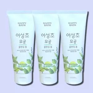 해피바스 어성초 모공 클렌징폼 200g 3개