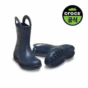 [보리보리/크록스 슈즈]크록스공식 유아 HANDLE IT RAIN BOOT T NAVY (
