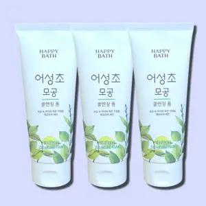 [해피바스] 어성초 모공 클렌징폼 200g 3개