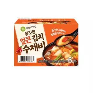 이가자연면 쫄깃한 얼큰 김치수제비 187g x 6개