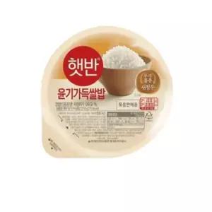 햇반 백미 윤기가득쌀밥 36개 210g