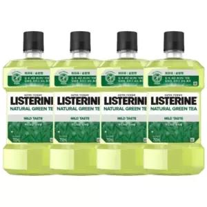 리스테린 내추럴 그린티 마일드 구강청결제 750ml x 4개