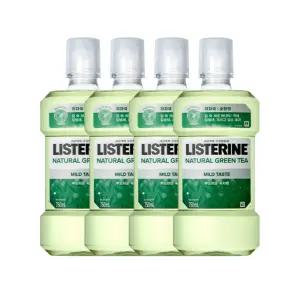 리스테린 내추럴 그린티 마일드 750ml 4개