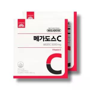 [셀러허브]고려은단 메가도스C 비타민C 3000 3g 100포 2박스 /wb (S46284348)