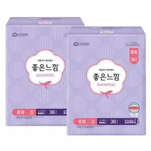 [좋은느낌] 좋은느낌 오리지널 맥시슬림 날개 중형 36Px2팩