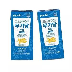 [셀러허브]그레인랩 고소한99.9 무가당두유 40팩 1박스 (S46613141)
