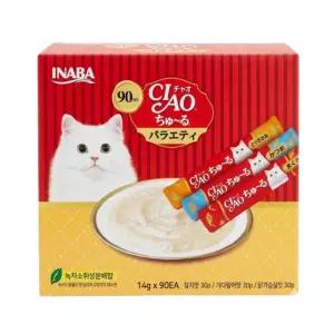 이나바 챠오츄르 짜먹는 고양이간식 버라이어티팩 14g x 90개