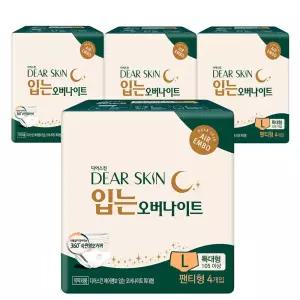 [롯데백화점]깨끗한나라 깨끗한나라 디어스킨 에어엠보 입는오버나이트 뉴 특대형 4개입x4팩