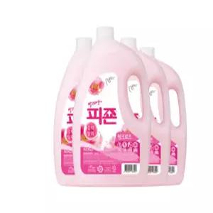 피죤 섬유유연제 3100ml 4개 핑크로즈