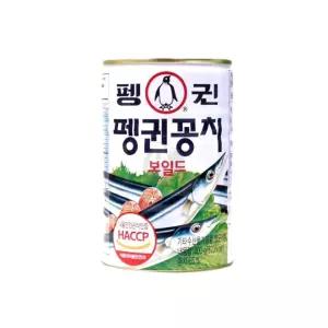 펭귄 꽁치캔 400G 식자재 식재료 생선캔 꽁치통조림 식당용꽁치