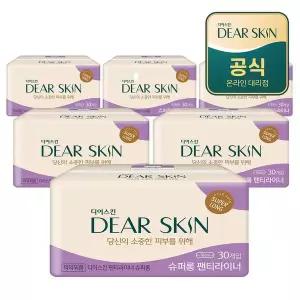 [보리보리/마트인코리아_MIK]깨끗한나라 디어스킨 에어엠보 슈퍼롱 라이너 뉴 30개입x6팩